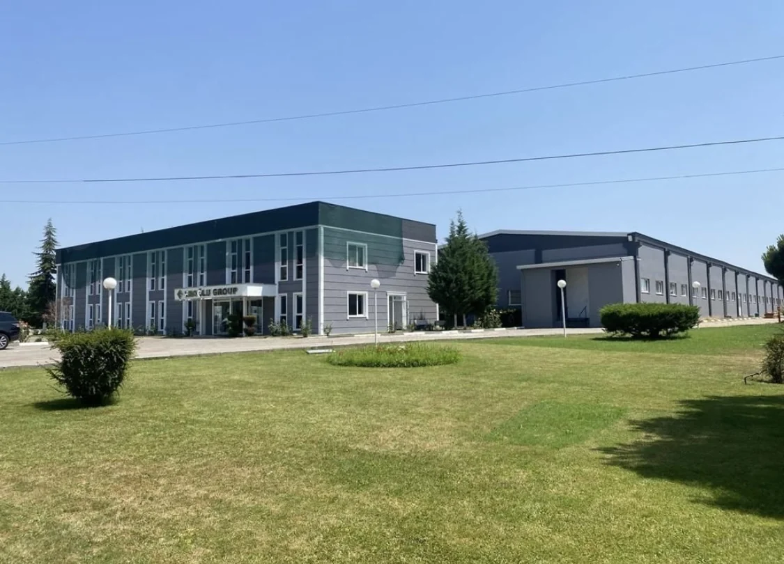Exterior of the menswear tailoring manufacturing facility
